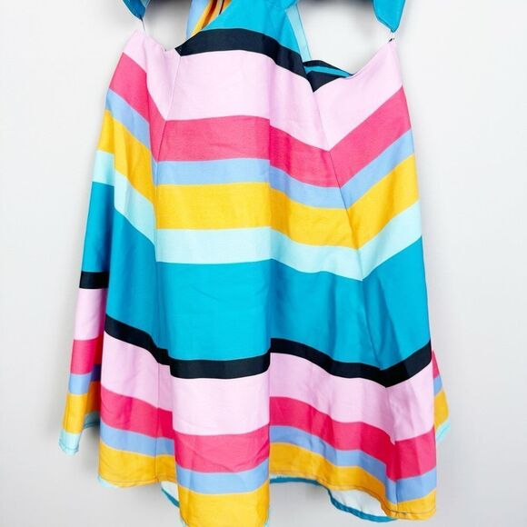 LOVERS + FRIENDS | NEW Alexandra Striped Tie Back Cutout Dress Women’s Size XS - Picture 7 of 14